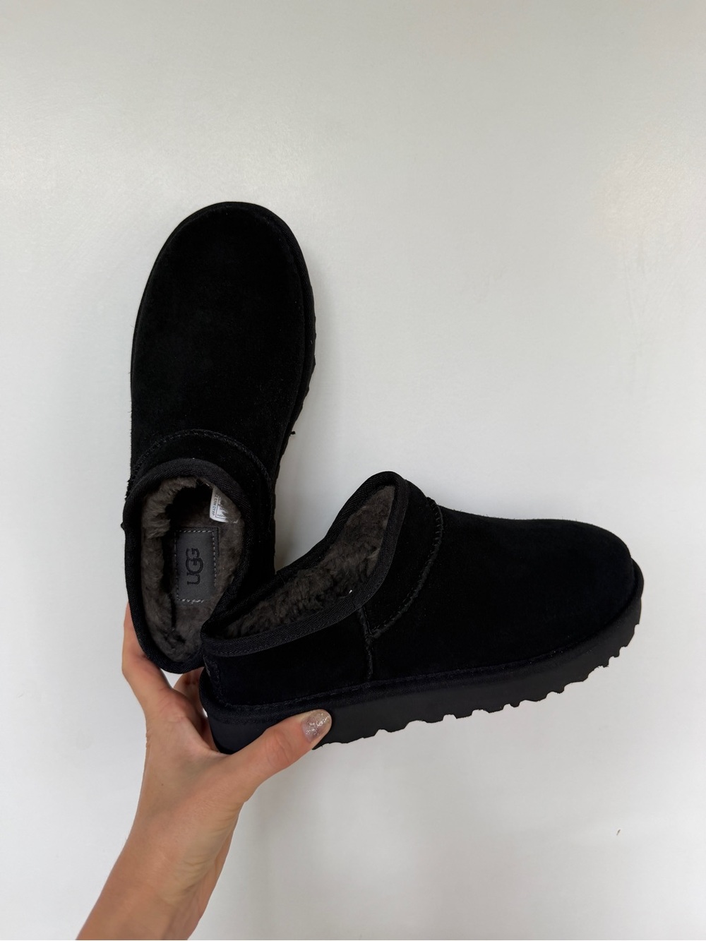 UGG black Classic Micro slip on boot